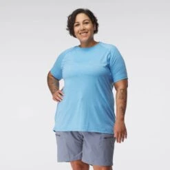 NRS Silkweight Short Sleeve Shirt - Women's -4Corners Riversports 10111 06 WsSilkweightSSShirt marina front 1 Crop 1000x1000 e0cab163 6f68 4af8 ba71 40b840eeda7f