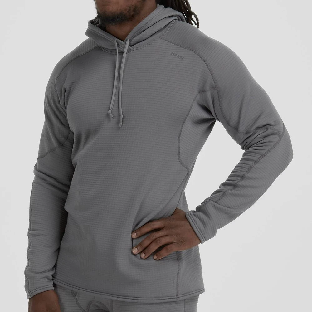 Lightweight Hoodie - Men's NRS Lightweight Hoodie - Men's -4Corners Riversports 10120 06 Smoke Model FrontCrop 091123 1000x1000 1a0f4110 d847 44c7 8ec1 6519fe10f7a6