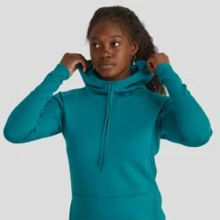 NRS Expedition Hoodie - Women's 7 NRS Expedition Hoodie - Women's -4Corners Riversports 10134 03 Glacier Model CowlNeck 080323 1000x1000 fd3fb465 3c0e 4b85 aee9 f9170db34405