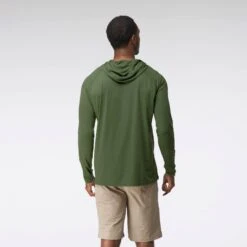 NRS Silkweight Hoodie - Men's -4Corners Riversports 10139 06 MsSilkweightHoodie Pineneedle back Crop 011425 2000x2000 a4e51445 f77c 4695 b14e 6f42cf07961f