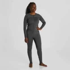 NRS Expedition Weight Union Suit - Women's -4Corners Riversports 10161 02 Graphite Model Front 090823 1000x1000 7963e106 77ac 4af8 be9b 00894c8262f6