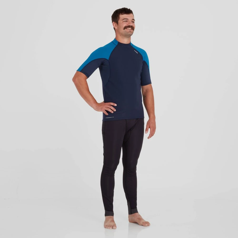 Hydroskin 0.5mm Short Sleeve Shirt - Men's NRS Hydroskin 0.5mm Short Sleeve Shirt - Men's -4Corners Riversports 15001 08 NavyMykonos Model Front 080723 1000x1000 e8866a73 9c6f 467c 8b82 9e8c02104aaf