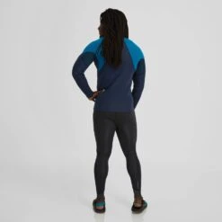 NRS Hydroskin 0.5mm Long Sleeve Shirt - Men's -4Corners Riversports 15002 07 NavyMykonos Model Back 080723 1000x1000 e79c4793 6433 499b 98fa a94e3dac84be