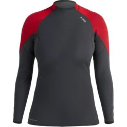 NRS Hydroskin 0.5mm Long Sleeve Shirt - Women's -4Corners Riversports 15004 06 GraphiteSalsa na Front 080723 1000x1000 093f0d6c e02a 4ca9 b8f9 542f1201b98b