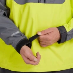 NRS High Tide Jacket - Men's 11 NRS High Tide Jacket - Men's -4Corners Riversports 20026 04 ChartreuseGray Model Cuff 102121 1000x1000 e4caafd3 538d 4a23 bbca 5f2e64038e17