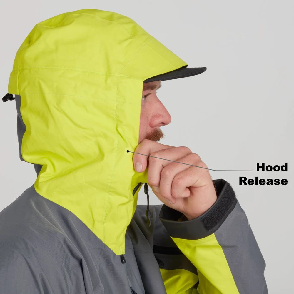 High Tide Jacket - Men's NRS High Tide Jacket - Men's -4Corners Riversports 20026 04 ChartreuseGray Model HoodRelease 030122 1000x1000 4ed28171 7d0f 4db6 9b46 db93a0103f5f