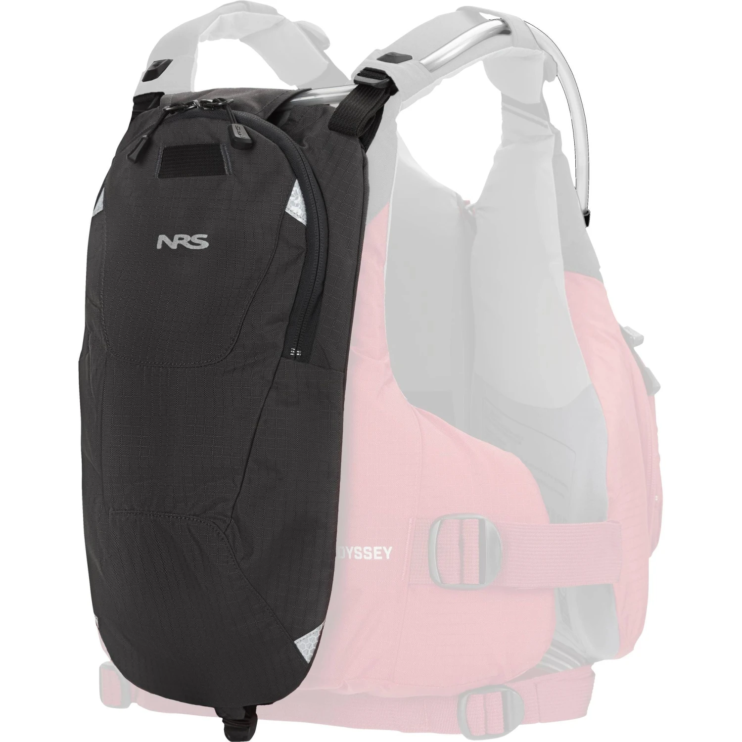 Swig Hydration Pack NRS Swig Hydration Pack -4Corners Riversports 40022 02 Charcoal PFD BackSideGhosted 012524 2000x2000 43da0b96 f434 4565 9697 3a2c5b2ac6a2
