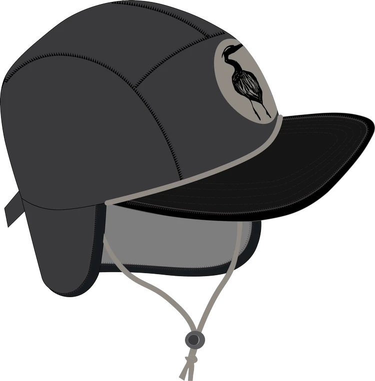 Nobdody Flat Brim Skull Cap Nobdody Flat Brim Skull Cap -4Corners Riversports Black Compressed 1