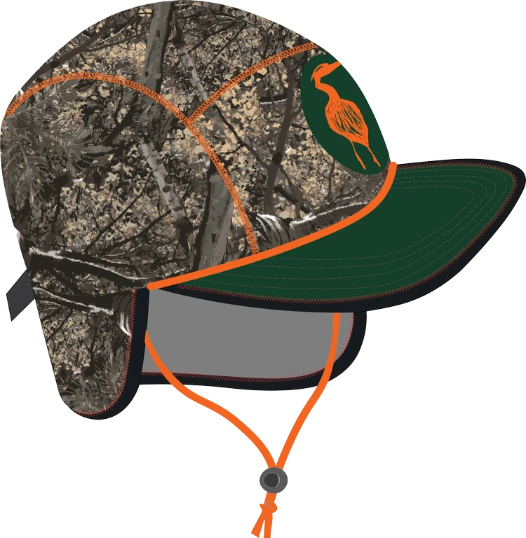 Nobdody Flat Brim Skull Cap Nobdody Flat Brim Skull Cap -4Corners Riversports Camo Compressed