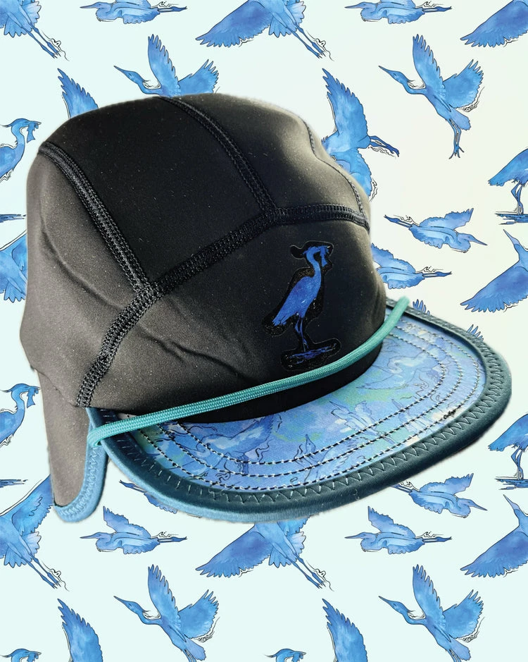 Nobdody Flat Brim Skull Cap Nobdody Flat Brim Skull Cap -4Corners Riversports Heron IG Post Blue