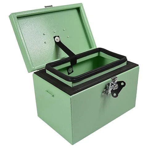 Aluminum Captain's Dry Box Salamander Aluminum Captain's Dry Box -4Corners Riversports PDB A 8x8x12 personal dry box aqua color
