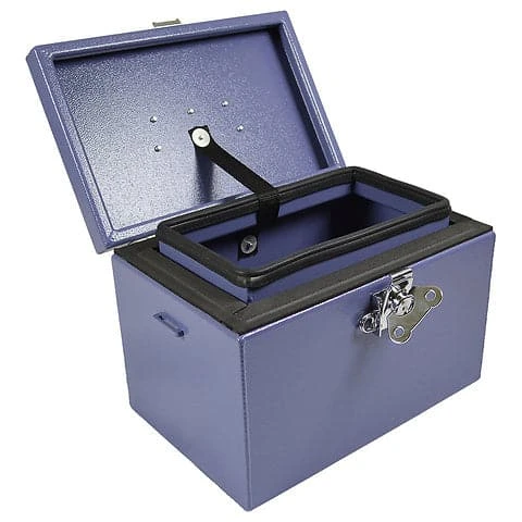 Aluminum Captain's Dry Box Salamander Aluminum Captain's Dry Box -4Corners Riversports PDB P 8x8x12 personal dry box plum color