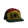 SOL Logo 7 Panel Rasta Hat 2 SOL Logo 7 Panel Rasta Hat -4Corners Riversports SOL Rasta 7 Panel Hat