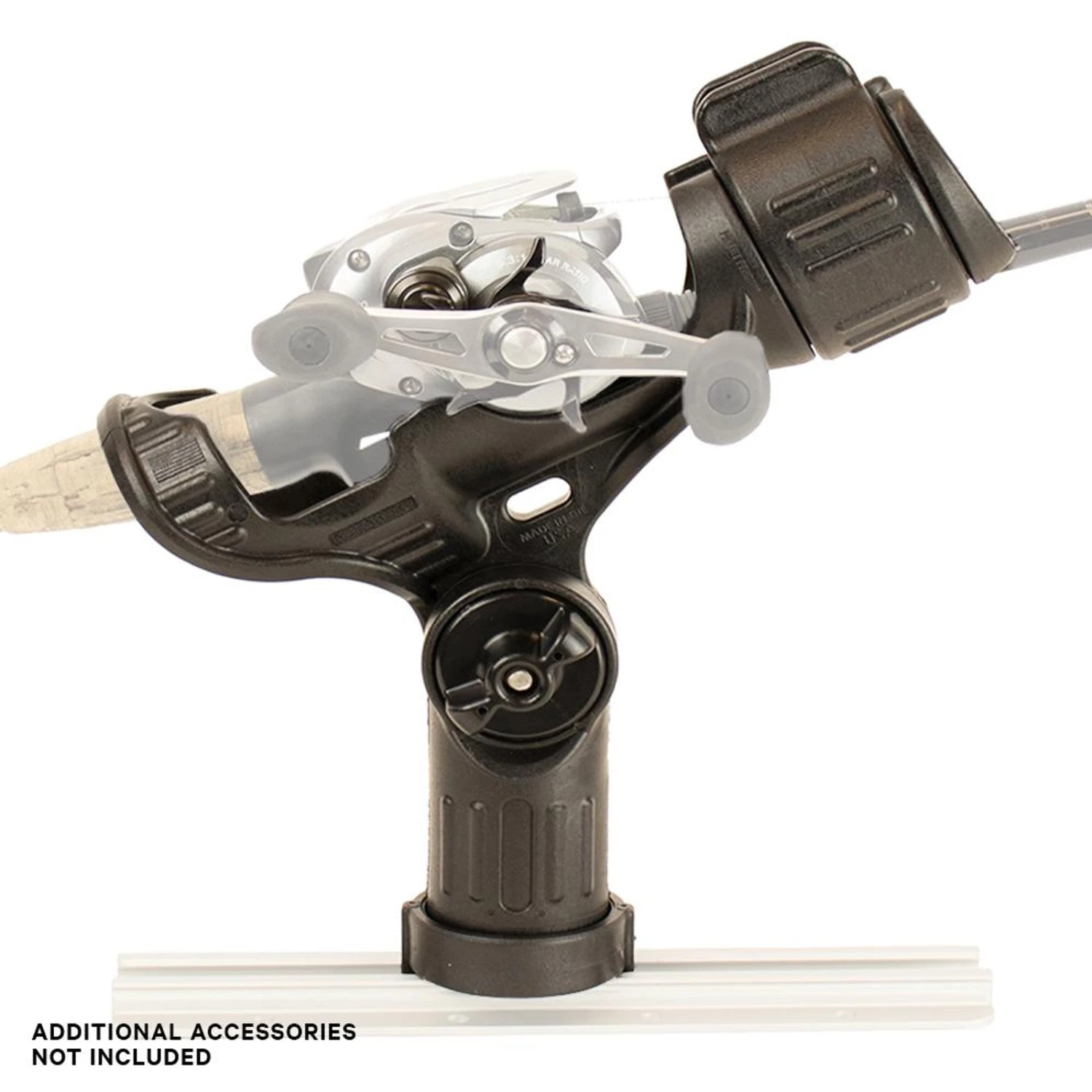 Omega Universal Rod Holder YakAttack Omega Universal Rod Holder -4Corners Riversports omega rod holder with track mounted locknload mounting system rhm 1001 14741