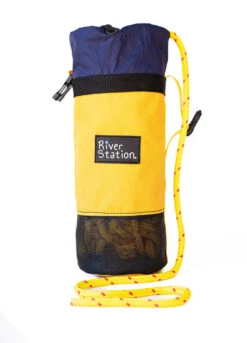 The B.O.A.T. - Classic Rescue Throw Bag - 70ft -4Corners Riversports yellow navy